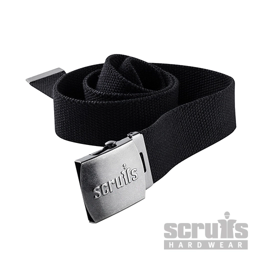 Scruffs - Ceinture ajustable noire en coton avec clip - Taille unique