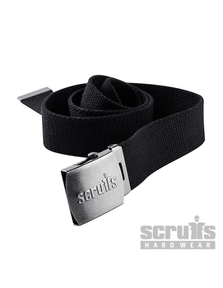 Scruffs - Ceinture ajustable noire en coton avec clip - Taille unique