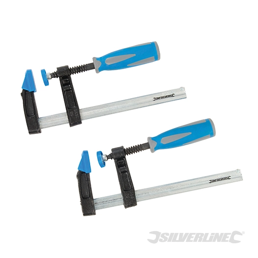 Silverline - Serre-joints à visser, 2 pcs - 150 x 50 mm