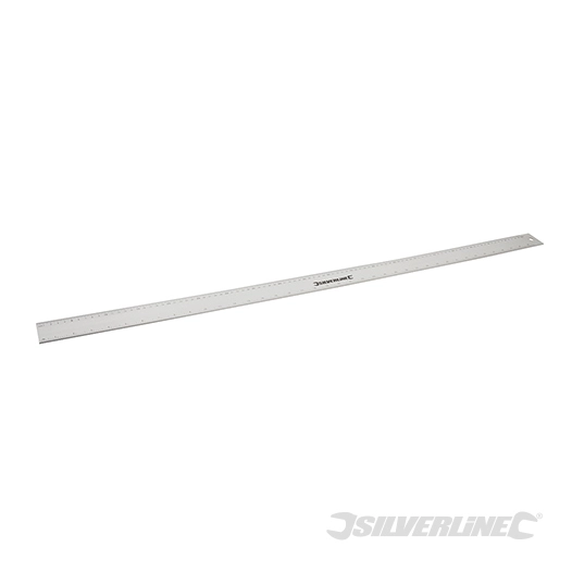 Silverline - Règle en aluminium - 1 m
