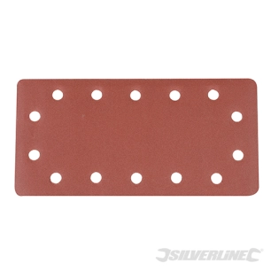 Silverline - Feuilles abrasives auto-agrippantes perforées 1/2, 10 pcs - Grain 240