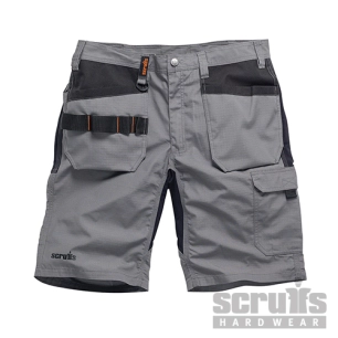 Scruffs - Short de travail graphite Trade Flex avec poches-étuis - Taille 38