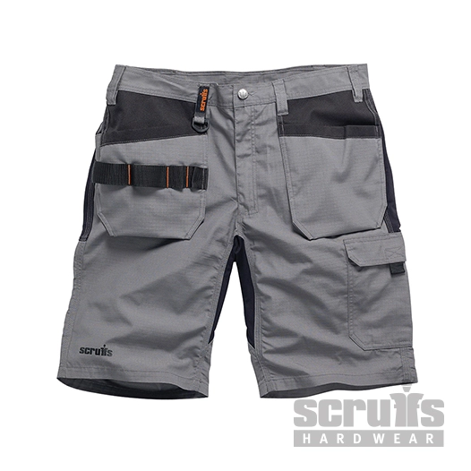 Scruffs - Short de travail graphite Trade Flex avec poches-étuis - Taille 50