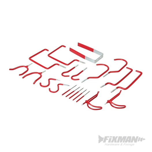 Fixman - Crochets de rangement assortis - 20 pcs