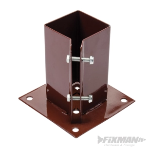 Fixman - Support pour poteau à boulonner - 75 x 75 mm