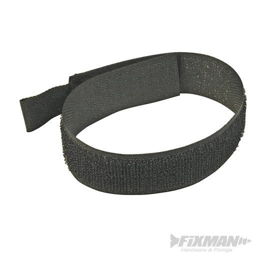 Fixman - Attache-câbles auto-agrippants, 10 pcs - 150 mm - Noir