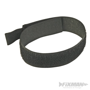 Fixman - Attache-câbles auto-agrippants, 10 pcs - 150 mm - Noir