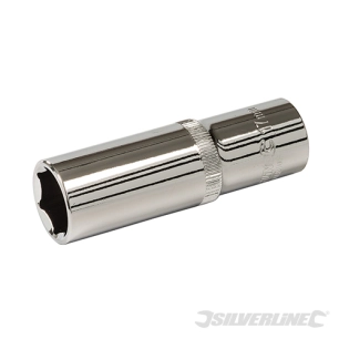 Silverline - Douille métrique profonde 1/2'' avec entraînement à 6 pointes - 17 mm