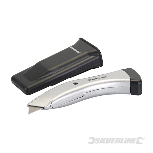 Silverline - Cutter profilé à lame rétractable - 180 mm