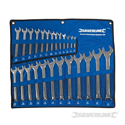 Silverline - Clés mixtes, 25 pcs - 6 - 32 mm