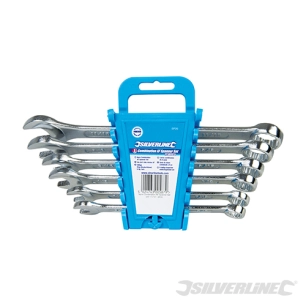 Silverline - Clés mixtes, 6 pcs - Impériales : 3/8 - 11/16''