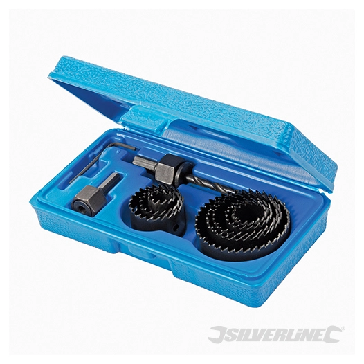 Silverline - Scies-cloches, coffret 11 pcs - 19 - 64 mm