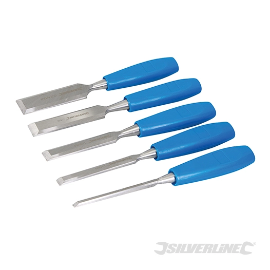 Silverline - Ciseaux à bois, 5 pcs - 5 pcs