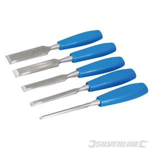 Silverline - Ciseaux à bois, 5 pcs - 5 pcs
