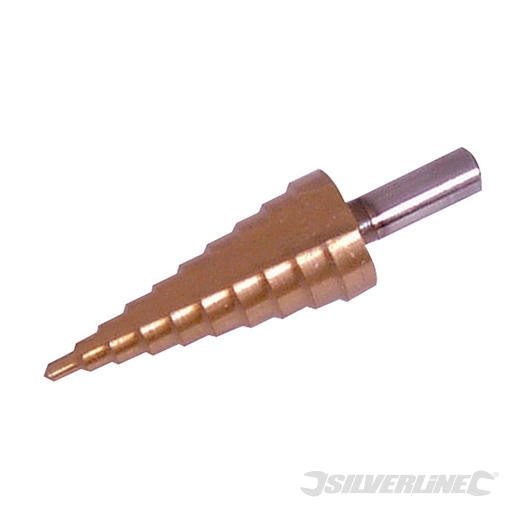 Silverline - Fraise étagée titanée acier HSS - 4 - 22 mm