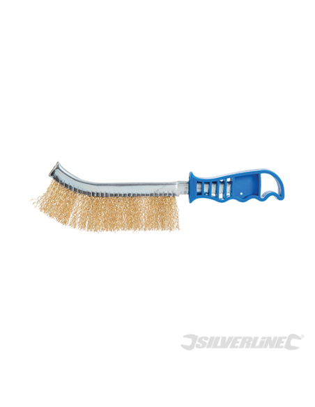 Silverline - Brosse métallique - Laiton