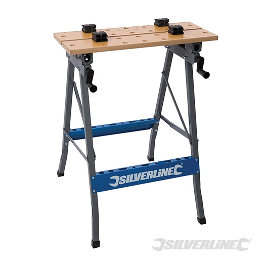 Silverline - Établi portable à plateaux basculants - 150 kg