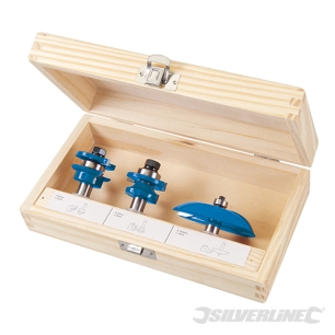 Silverline - Fraises TCT pour portes à panneaux 1/2'', 3 pcs - 1/2''