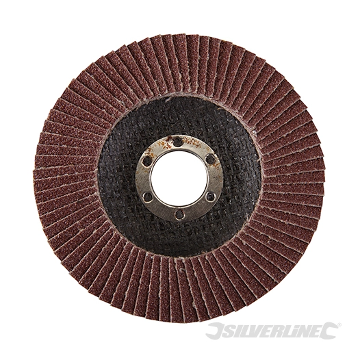 Silverline - Disque à lamelles corindon - 115 mm Grain 60