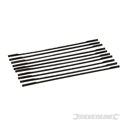 Silverline - Lames pour scie à chantourner 130 mm, 10 pcs - 14 TPI