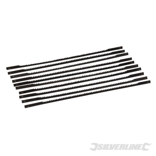 Silverline - Lames pour scie à chantourner 130 mm, 10 pcs - 14 TPI