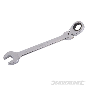 Silverline - Clé mixte à cliquet et à tête inclinable - 19 mm
