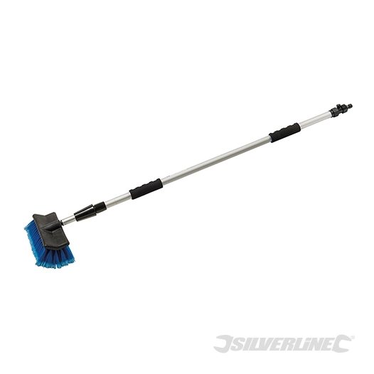 Silverline - Brosse de lavage auto télescopique - 1,32 - 2,14 m