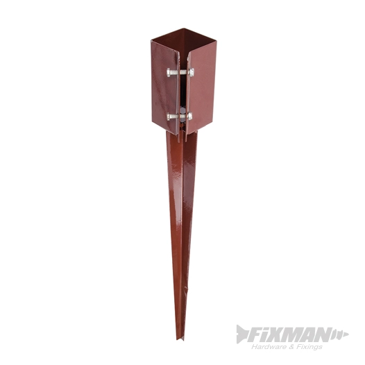 Fixman - Support pour poteau à insérer - 75 x 75 x 750 mm
