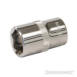 Silverline - Douille métrique 1/2'' 6 pointes - 17 mm