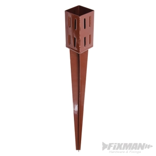 Fixman - Support pour poteau à prise simple - 75 x 75 x 750 mm