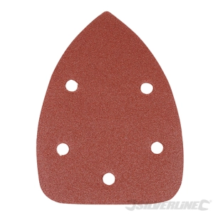 Silverline - Feuilles abrasives triangulaires auto-agrippantes 140 mm, 10 pcs - Grain 120