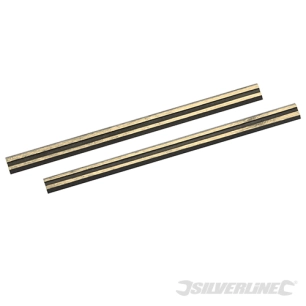 Silverline - Fers de rabot en carbure de tungstène, 2 pcs - 80 x 5,5 x 1,1 mm