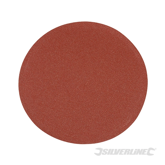 Silverline - Disques abrasifs autocollants 150 mm, 10 pcs - Grain 120