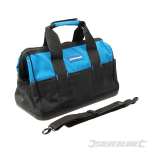 Silverline - Sac à outils à fond rigide et à ouverture large - 400 x 200 x 300 mm