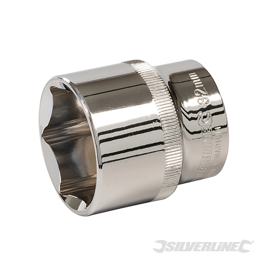 Silverline - Douille métrique 1/2'' 6 pointes - 32 mm