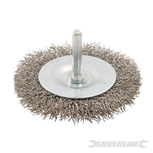 Silverline - Roue à fils d'acier inox - 75 mm