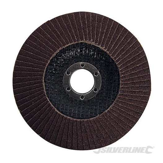 Silverline - Disque à lamelles corindon - 125 mm Grain 80