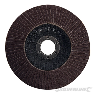 Silverline - Disque à lamelles corindon - 125 mm Grain 80