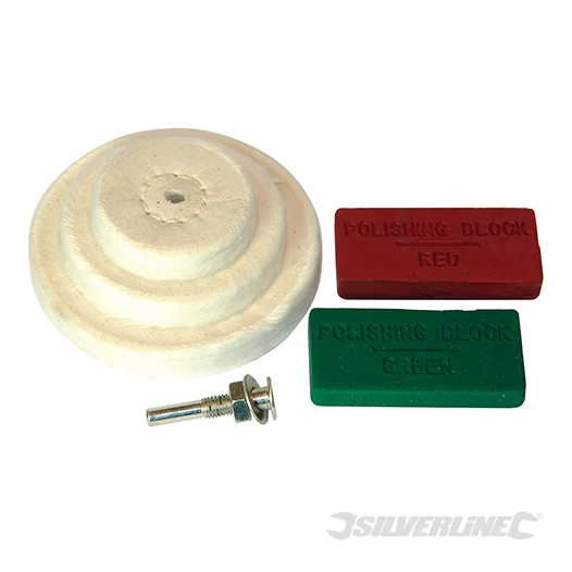 Silverline - Accessoires de polissage, 6 pcs - 50, 75, 100 mm