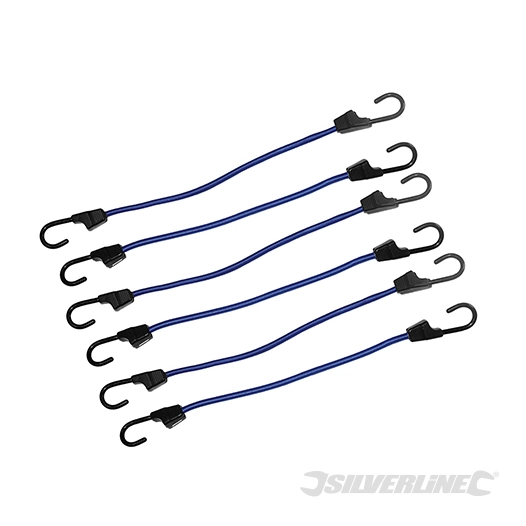 Silverline - Tendeurs, 6 pcs - 400 mm