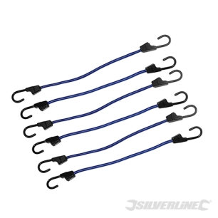 Silverline - Tendeurs, 6 pcs - 400 mm