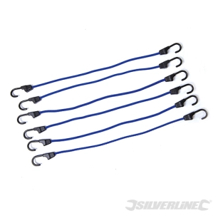 Silverline - Tendeurs, 6 pcs - 600 mm