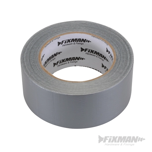 Fixman - Adhésif toilé pour usage intensif - 50 mm x 50 m, argenté