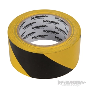 Fixman - Ruban de signalisation de danger - 50 mm x 33 m, Jaune et Noir