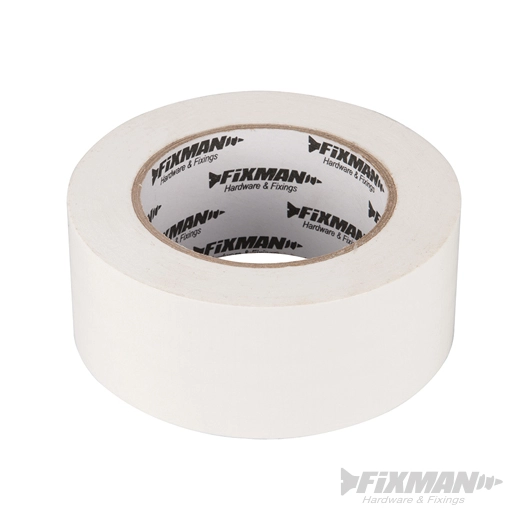 Fixman - Adhésif toilé ultrarobuste - 50 mm x 50 m, blanc