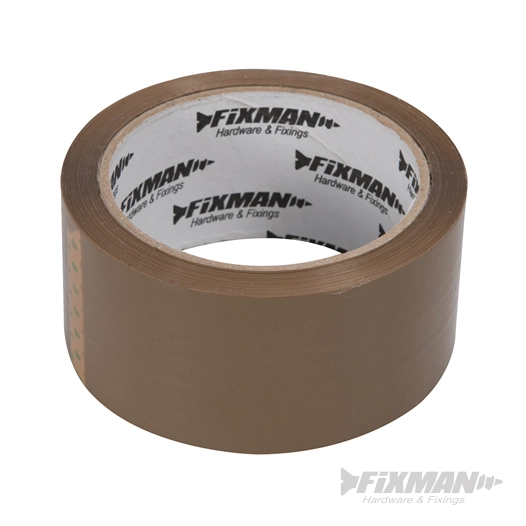 Fixman - Ruban adhésif d'emballage - 48 mm x 66 m, marron