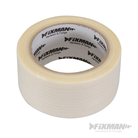 Fixman - Adhésif toilé pour usage intensif - 50 mm x 20 m, Transparent