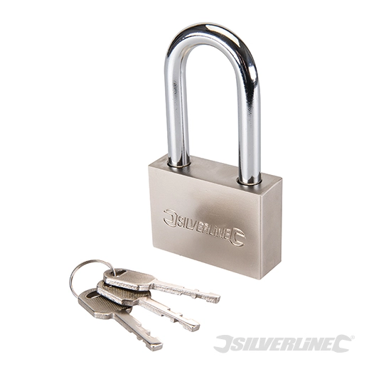 Silverline - Cadenas à anse longue - 60 mm