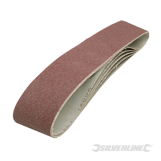 Silverline - Bandes abrasives 100 x 915 mm, 5 pcs - Grain 80