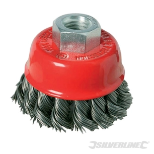 Silverline - Brosse boisseau à fils d'acier torsadés - 100 mm